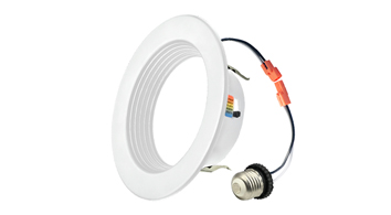 ASD LED Round Downlight Retrofit Kit 4inch 10W 120V TRIAC 2700/3000/3500/4000/5000K Aluminium White ETL ES T24 12pack
