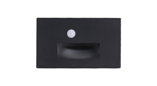 ASD LED Horizontal Step Light with Motion Sensor 3W 120V Non-Dimmable 3000/4000/5000K Black ETL