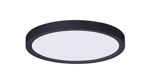 ASD LED Edge-Lit Round Panel 7inch 15W 120V Triac 2700/3000/4000/5000/6000K Black ETL