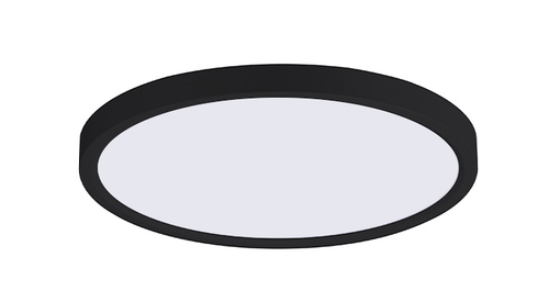 ASD LED Edge-Lit Round Panel 9inch 18W 120V Triac 2700/3000/4000/5000/6000K Black ETL