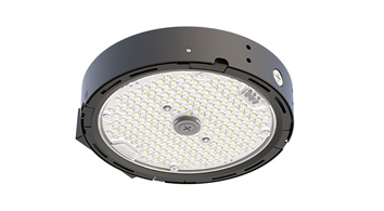 ASD LED Area Round Light with Q-base 35/55/75/100W 120-277V 0-10V Dimmable 170Lm/W 3000/4000/5000K with Photocell Bronze UL DLC Premium