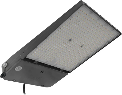 ASD LED Area Light with Q-base 150/200/240W 120-277V 0-10V Dimmable 170Lm/W 3000/4000/5000K with Photocell Silver UL DLC Premium