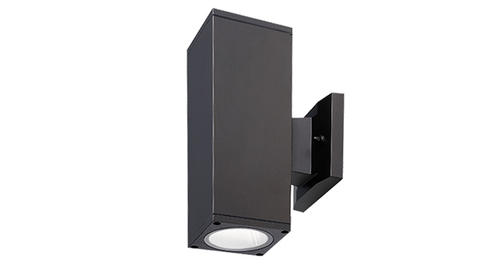 ASD BULB Square Outdoor Wall Cylinder Up and Down 2xE26 60W 120V Oil Rubbed Bronze ETL