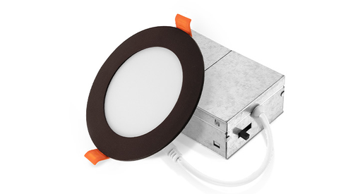 ASD LED Recessed Mini Panel Round 4inch 12W 120V Triac 2700/3000/3500/4000/5000K Bronze UL