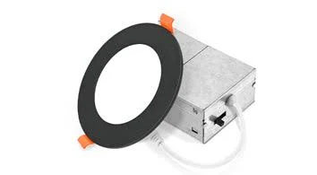 ASD LED Round Wafer Recessed Mini Panel 4" 9W 120V Dimmable CCT Selectable 2700/3000/3500/4000/5000K White Energy Star ETL T24 JA8 6pack