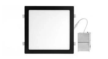 ASD LED Square Wafer 12inch 24W 120V TRIAC 2700/3000/3500/4000/5000K Black ETL T24 JA8