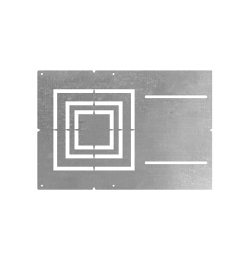 ASD New Construction Flat Mounting Plate  with an Asymmetric Square hole 3-4-6"