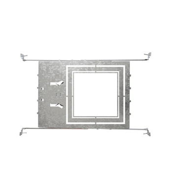 ASD New Construction Mounting Plate with Square holes 8-10-12inch and Sliding Clips 6pack