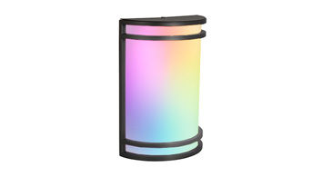 ASD LED Smart RGBW Outdoor Wall Sconce 10inch 15W 120-277V 2700-6500K APP Control Black ETL