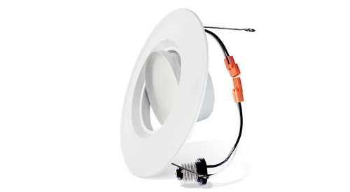 ASD LED Round Gimbal Downlight Retrofit Kit 6inch 15W 120V 2700/3000/3500/4000/5000K Dimmable White ETL