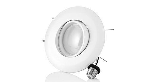 ASD LED Downlight Retrofit Kit Gimbal 6"  15W Dimmable 5000K White cETLus