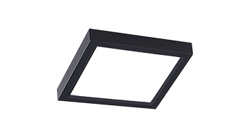 ASD LED Surface Mini Panel Square 5inch 10W 120V Triac 3000/4000/5000K Black ETL 6pack