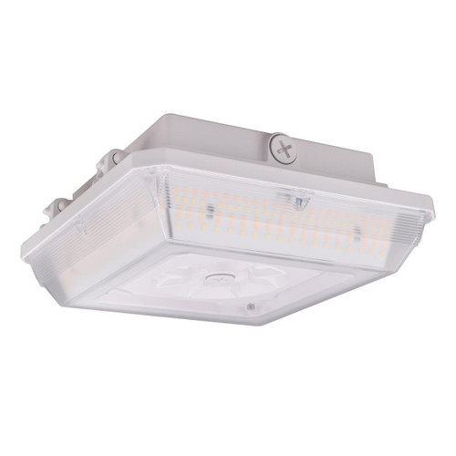 Eiko PG1 Parking Garage Fixture, PowerSet 45/35/25W, FieldCCeT 4000/5000K, 120-347V, 0-10V Dimming, White, modern outdoor lighting fixture for parking garages with adjustable wattage and color temperature.