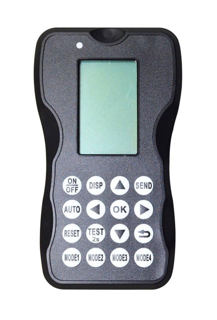 Eiko Commissioning Tool for SEN5A, BAY-E-SEN/PIR, BAY-E-SEN/M, and MS2-DPX-3, Handheld device with LCD screen and multiple control buttons for HVAC system commissioning.