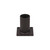 Eiko Wall Mount Bracket, 4 inches long with 2-3/8 inch tenon, bronze finish, sturdy metal construction for secure mounting.