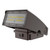 Eiko Adjustable Wallpack, outdoor bronze wall-mounted LED fixture with 1560 lumens, 12 watts, 70CRI, 5000K daylight color temperature, and dimmable feature.
