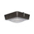 Alphalite CNP Series LED Surface Canopy, black finish, high performance lighting fixture with adjustable CCT (50, 40, 30K), wattage options (83/73/49/26W), 10,815 lumens, rated life of 50,000 hours, 5-year warranty, easy installation, suitable for outdoor canopy lighting.