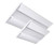 Alphalite Volumetric LED Troffer, high lumen, 2’ x 4’ adjustable wattage LED light fixtures with customizable CCT and brightness, ideal for commercial and office lighting.