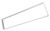 Alphalite, ILT-CB Series, Surface mount for 1x4 (Field install) - a white rectangular frame for mounting lighting fixtures.
