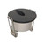 Westgate Manufacturing Round 12V Mini Step Lights, 2W, 3000K - SLM-R1-12V-30K-BK, compact round step light with black top and stainless steel body for low-voltage landscape lighting.