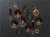 5.2in Dia. Edge-Cut Globe Glass Decorative Pendant Lamp - DPL-05-18K
