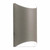 Westgate Manufacturing SMALL CREST WALL SCONCE, Small Crest by Westgate - Silver Tunnel wall light fixture with a curved design.