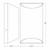 Westgate Manufacturing SMALL CREST WALL SCONCE, Small Crest by Westgate - Silver Tunnel wall sconce, 10 inches tall and 4.5 inches wide.