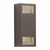 Westgate Manufacturing SMALL CREST WALL SCONCE, Small Crest by Westgate - Bronze Grille wall sconce with a rectangular design and vertical slats.