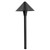 Westgate Manufacturing Westgate Lighting Black Aluminum Path Light Cap - AA-23L-BK, a black aluminum outdoor pathway light with a conical cap for landscape lighting.