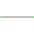 Westgate Manufacturing LED T8-EZ5 Glass Tube Lamps, 15W, 5000K - T8-EZ6-GS-4FT-15W-50K-C, LED T8 glass tube with a white body and green end caps for energy-efficient lighting.
