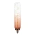 2.4X10in Dia. Long Form Glass Decorative Pendant Lamp - DPL-03-18K