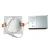 LED Square Ultra Slim Round-Back Recessed Lights - SSLRB4-MCT5