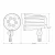 Garden & Flag Bullet Light, 15W, 3000K - FLD2-15W-30K-D-KN