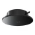 5" Old-Work Recessed Ceiling Canopy with Junction Box - CMC-OWCC-BK