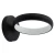 8" Hollow Circle Wall Sconce with Uplight, 10W, 2700K/3000K/3500K/4000K/5000K - SCRH-WS-BK
