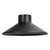Westgate Manufacturing MODEL 22 ALUMINUM PATH LIGHT CAP, BLACK - a black aluminum path light cover with a conical shape designed for outdoor pathway illumination.