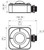 Westgate Manufacturing 600W Max, On/Off PIR 120-277V Highbay Sensor, technical drawing with dimensions.