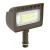 LED Architectural Round-Back Flood Lights, 15W, 3000K - LF4-15W-30K-KN