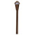 Westgate Manufacturing 15in AA SERIES PATH LIGHT STEM RGBW PUSH BUTTON, ORB, brown path light stem with RGBW push button control.