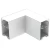Westgate Manufacturing LED Superior Architectural Seamless Linear Light Corner Fixture - SCX2-L-MCT4, a white corner light fixture for architectural lighting.