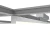 Westgate Manufacturing 1-Inch Wide Linear T-Grid Mounting or Suspension Lights, 10W/15W/20W, 3000K/3500K/4000K - SCXT-2FT-10-20W-MCTP-D-DL, close-up view of the ceiling grid with integrated lighting fixture.