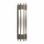 Westgate Manufacturing CREST WALL SCONCE COVER, PEN TY, Crest by Westgate - Silver Pen - Elegant wall sconce with a modern design featuring vertical metal slats and a bright light fixture in the center.