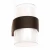 Westgate Manufacturing LVW - 12V LED Mini Wall Sconce, 6W, 3000K/4000K/5000K - LVW-110-UD-MCT-ORB, modern wall light with a white glass shade and bronze finish.