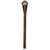Westgate Manufacturing 22in AA SERIES PATH LIGHT STEM RGBWW BLUETOOTH WG APP, ORB - outdoor path light pole with brown finish and Bluetooth-enabled RGBWW LED lighting.