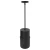 9" Round Architectural Ceiling & Suspended Decorative Extension Cylinder - CMC9-EC-BK