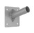 Westgate Manufacturing ANGLED WALL MOUNT ARM, 2-3/8 inch diameter, grey, mounted on a wall with a square base and angled arm for support.