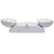 Westgate Manufacturing LED EMERGENCY UNIT, designer 2-head designer emergency light with 2.4W and 6000K±500K color temperature, sleek white emergency lighting fixture.
