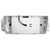Westgate Manufacturing LED Emergency Unit, Designer, 2-Head Designer Emergency Light, 2.4W, 6000K±500K, shown from the underside revealing wiring and internal components.