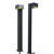 Westgate Manufacturing 300LM 12in Solar Roadway Stud Light, 3W, 3000K, two black solar LED lights with mounting bases for roadway safety or parking lot illumination.