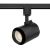 Westgate Manufacturing Westgate Lighting Black Track Heads, 20W, 2700K/3000K/3500K/4000K/5000K - TRD-20W-MCT5-36D-BK, image of a black LED track head light fixture.